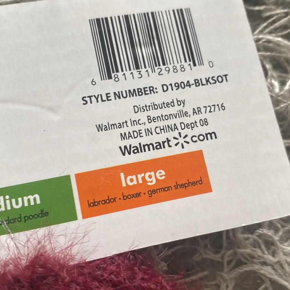 Burgundy plaid knit pet sweater